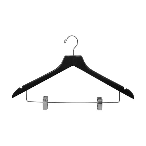 Hanger Standard with Hook & Clips Black 445x250x12mm