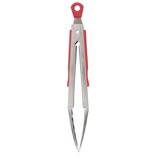 Classic Red Soft Grip Tongs 228mm